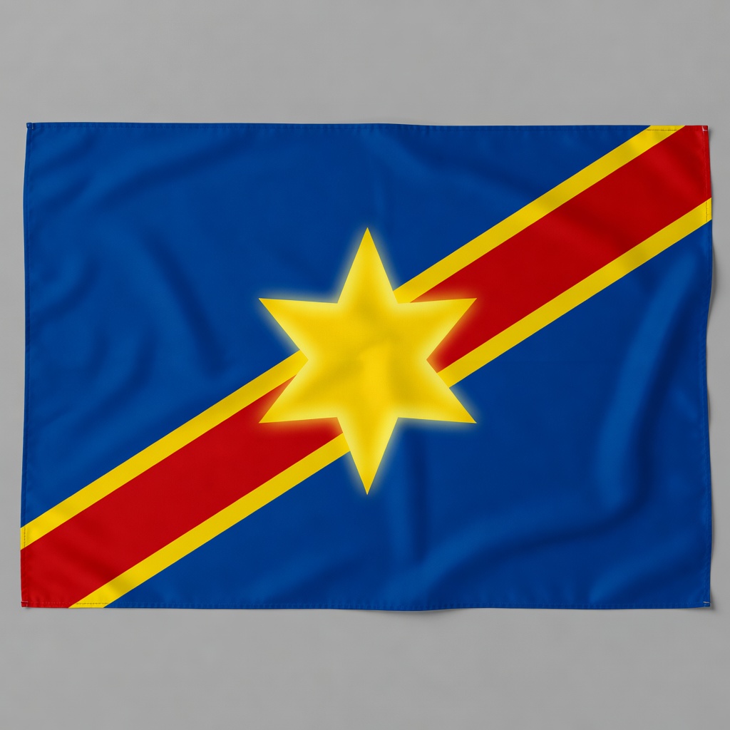 Flag of DR Congo